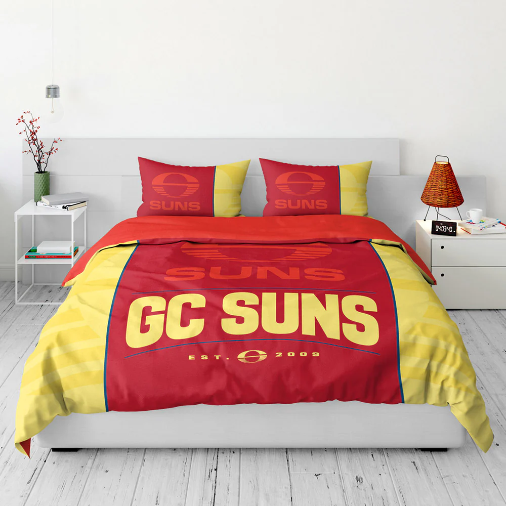 Gold Coast Suns King Quilt Cover Set