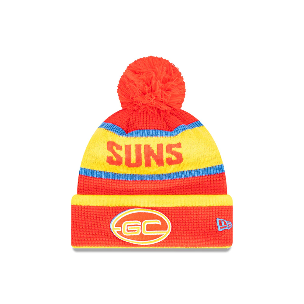 Gold Coast Suns New Era Waffle Wordmark Beanie
