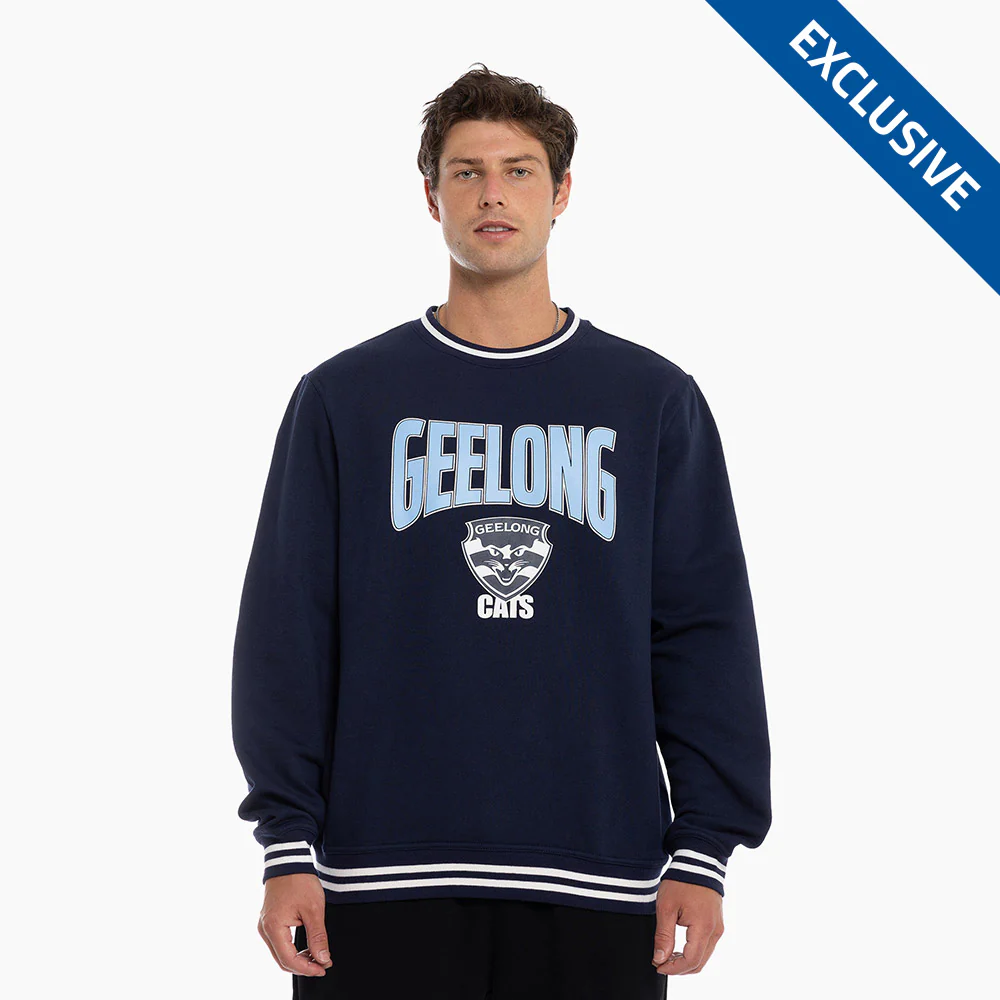 Geelong Cats Adult Arch Crew Sweater