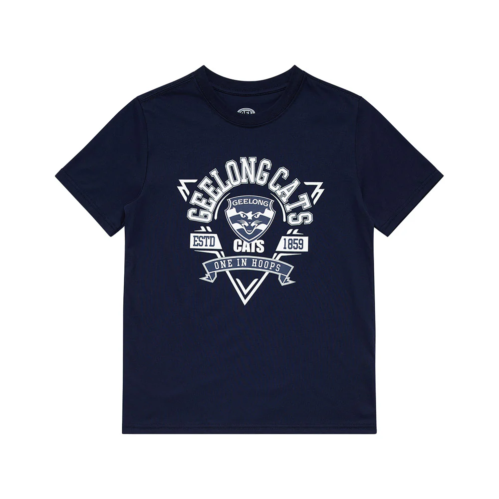 Geelong Cats Youth Banner Tee