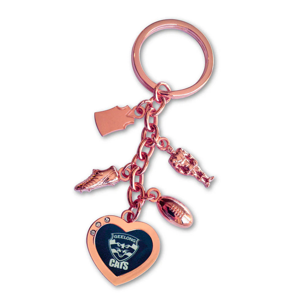 Geelong Cats Charm Keyring - Image 2