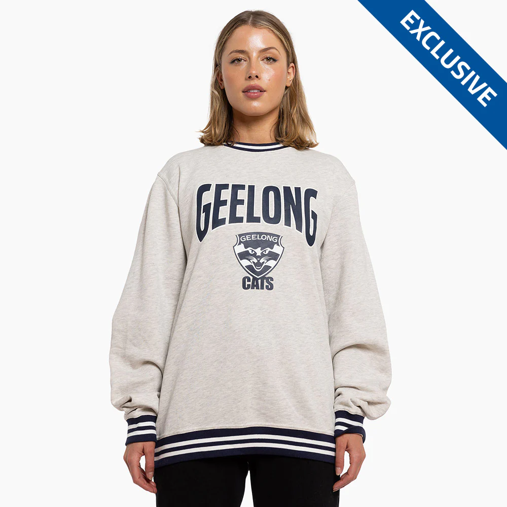 Geelong Cats Adult Arch Crew Sweater