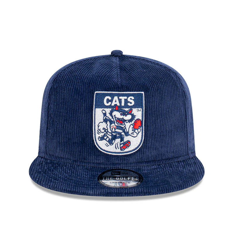 Geelong New Era Mascot Corduroy Golfer Cap - Image 5