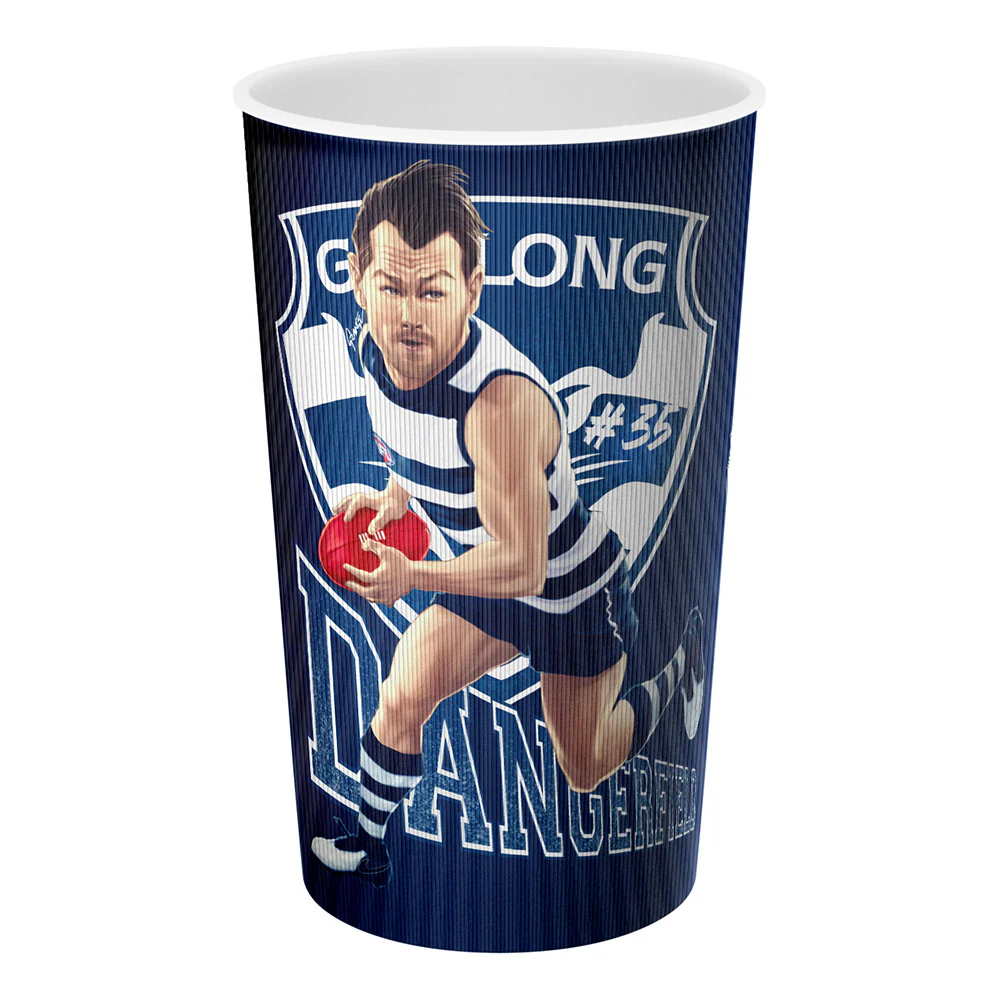 Geelong Cats Grange Lenticular Tumbler - Patrick Dangerfield