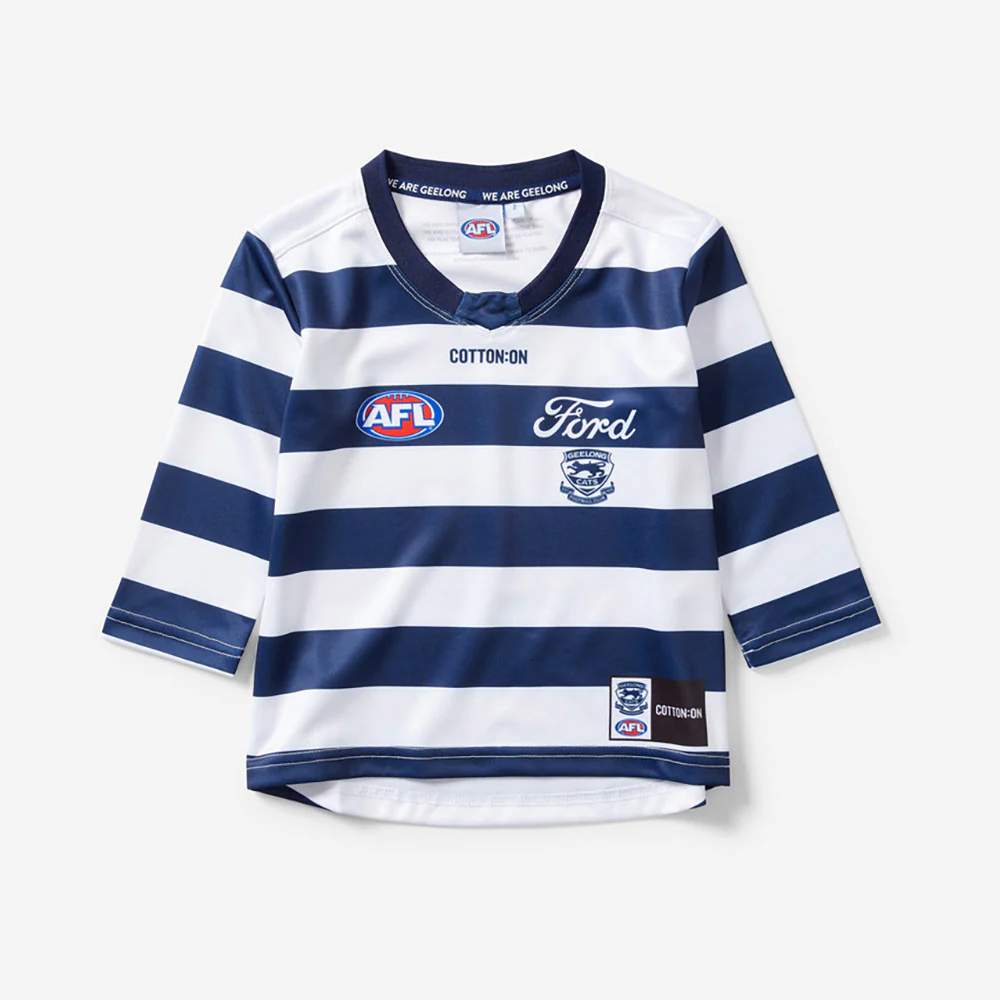 Geelong Cats 2025 Authentic Infant Home Guernsey