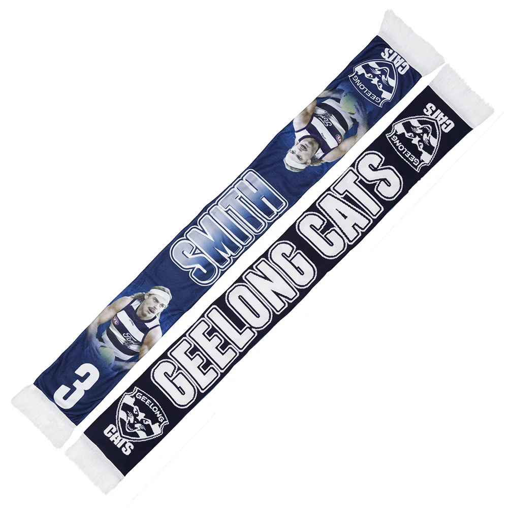 Geelong Player Scarf - Bailey Smith - Image 2