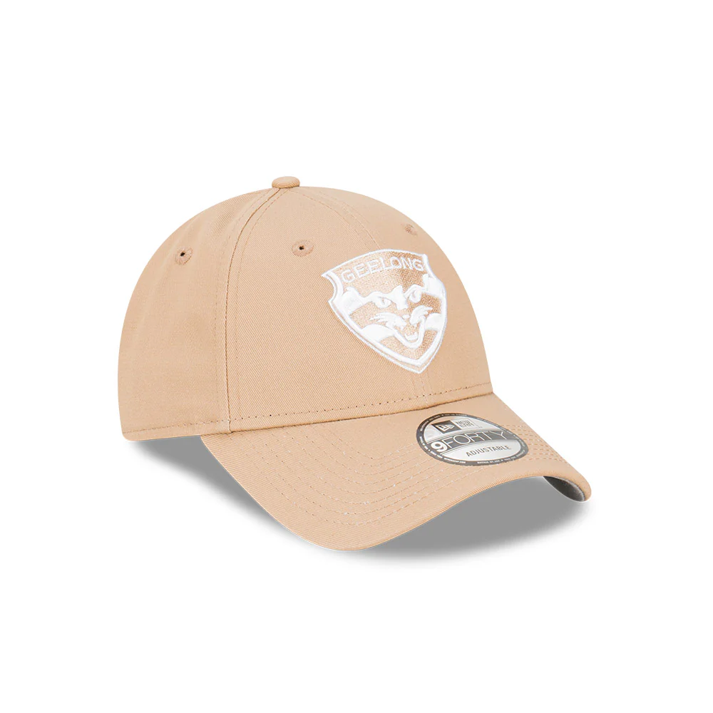 Geelong Cats New Era Camel 9forty Cap - Image 2