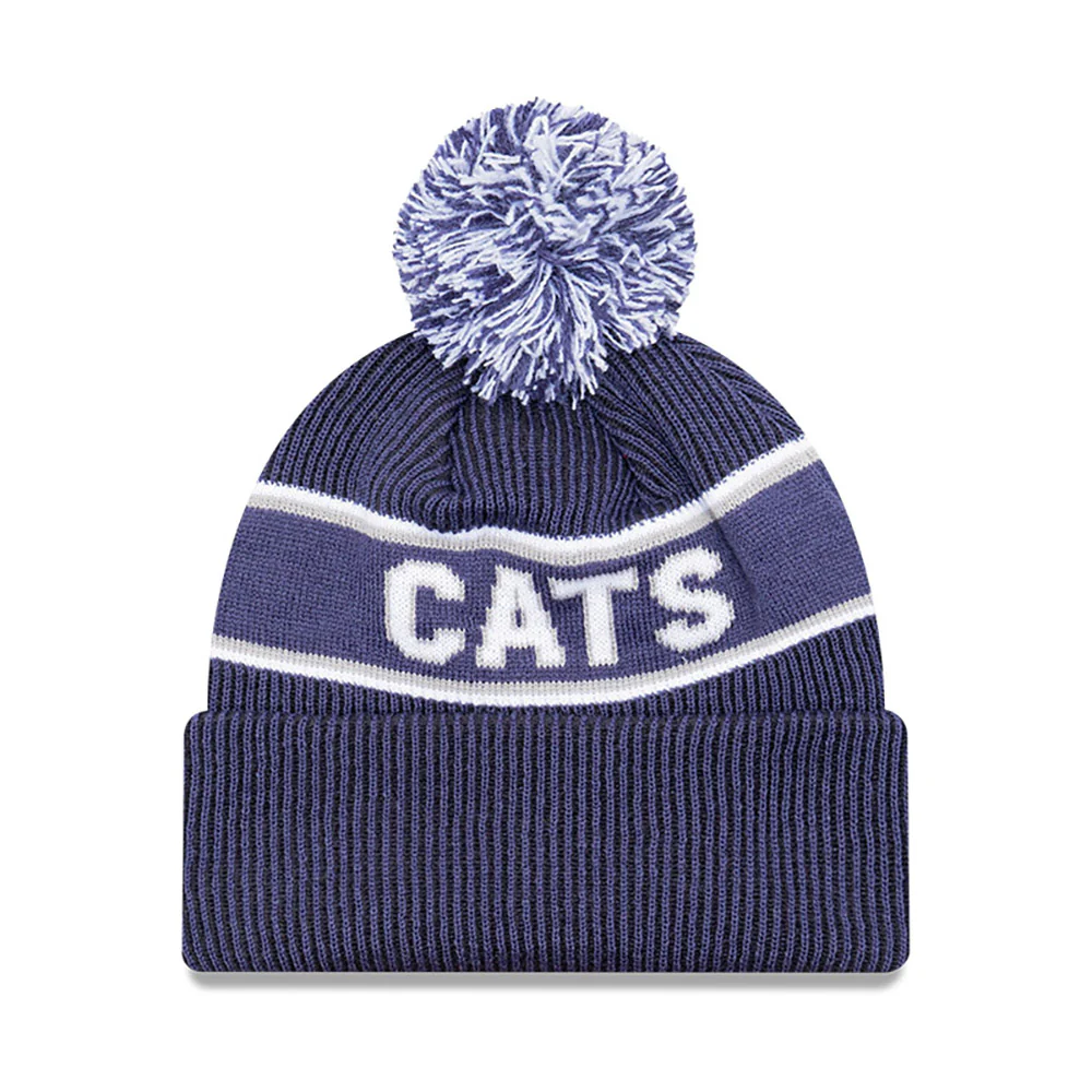 Geelong Cats New Era Wordmark Stripe Beanie - Image 2