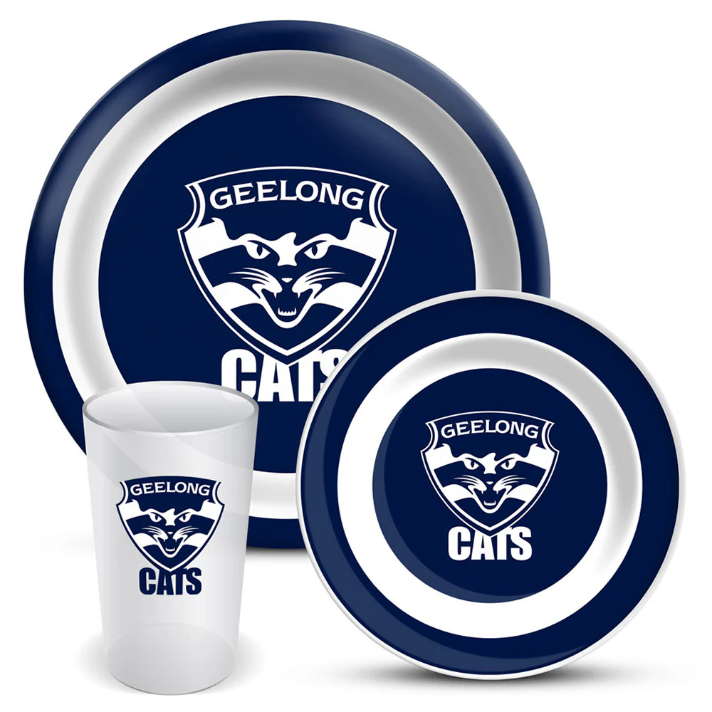 Geelong Cats 3 Piece Dinner Set - Image 2