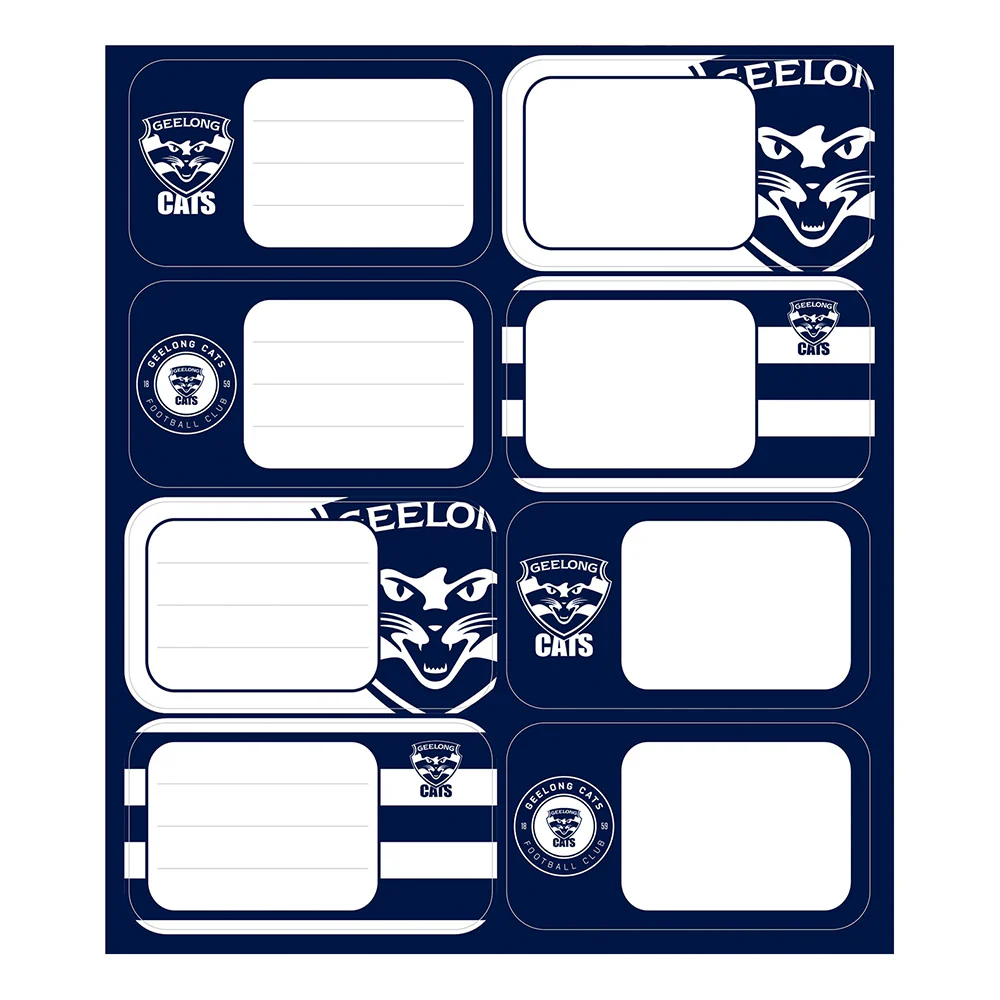 Geelong Cats Book Labels