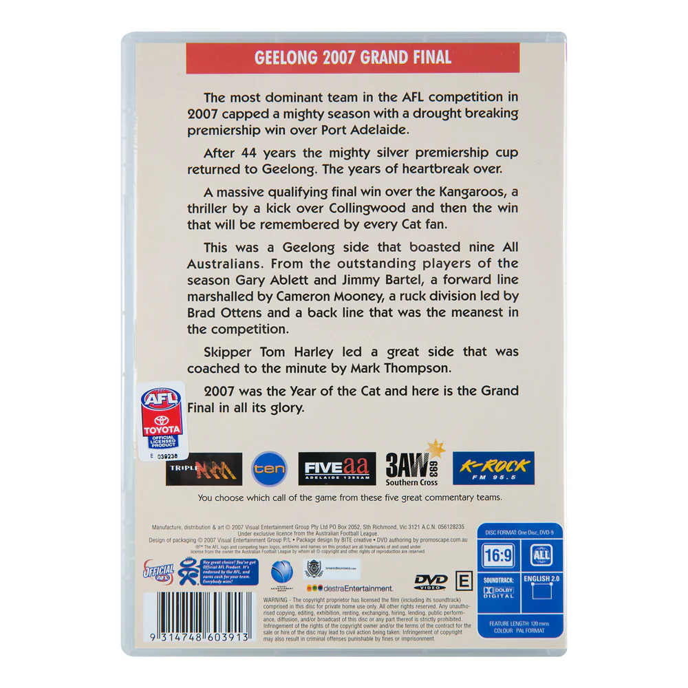 Geelong Cats 2007 Premiers Dvd - Image 2