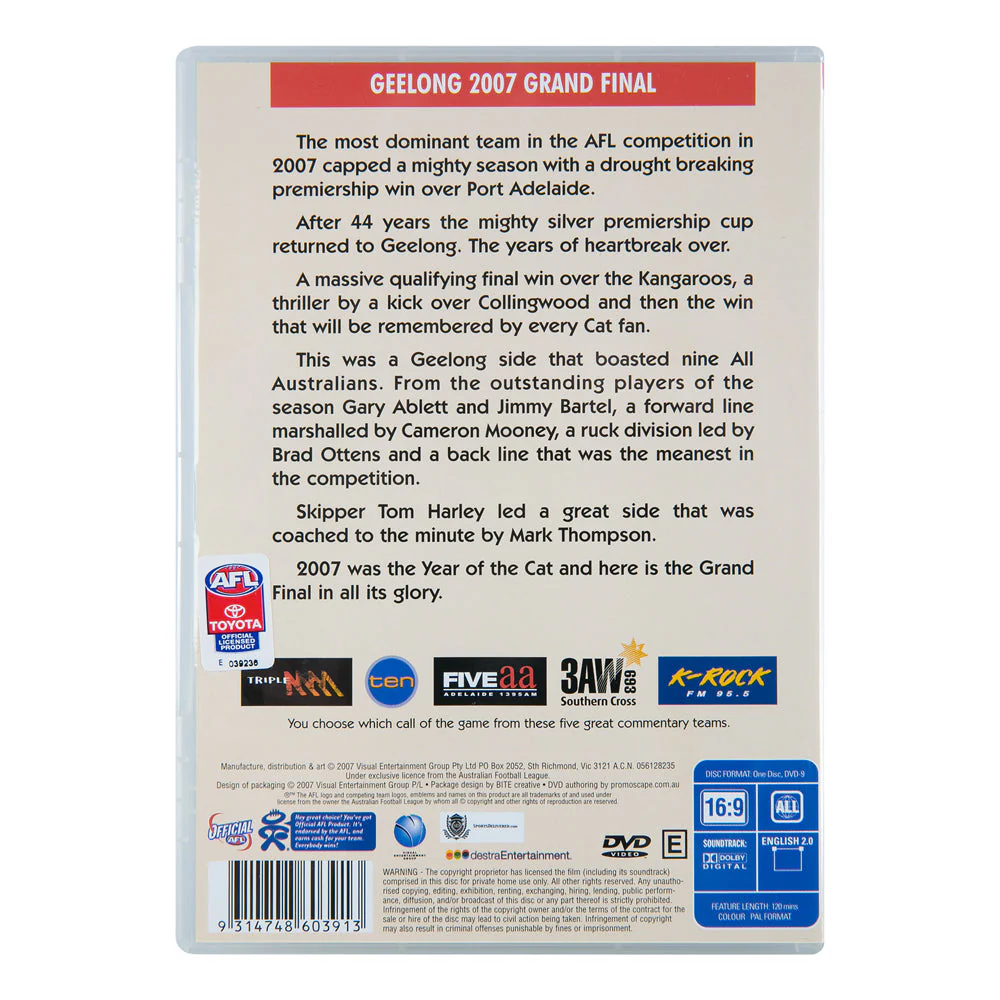 Geelong Cats 2007 Premiers Dvd - Image 4