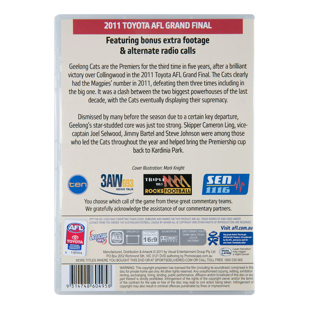 Geelong Cats 2011 Premiers Dvd - Image 4
