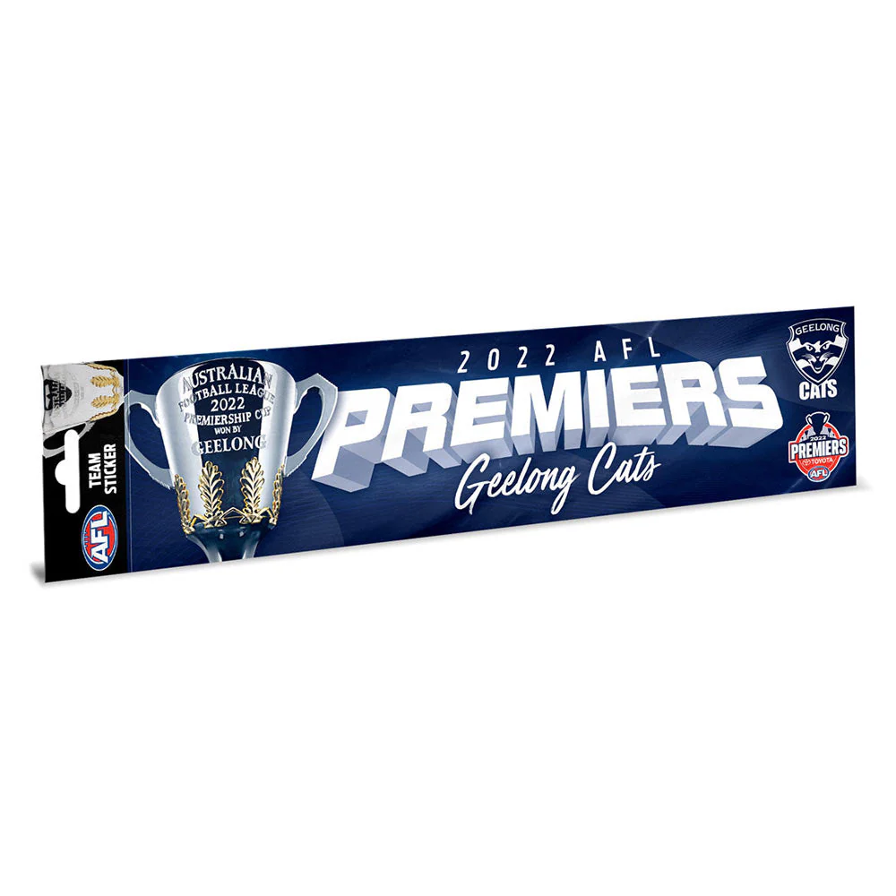 Geelong Cats 2022 Premiers Bumper Sticker - Image 2
