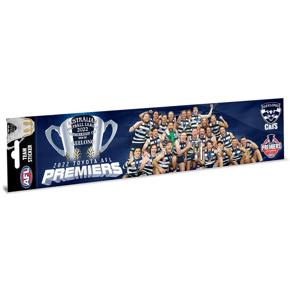 Geelong Cats 2022 Premiers Bumper Sticker - Image 2