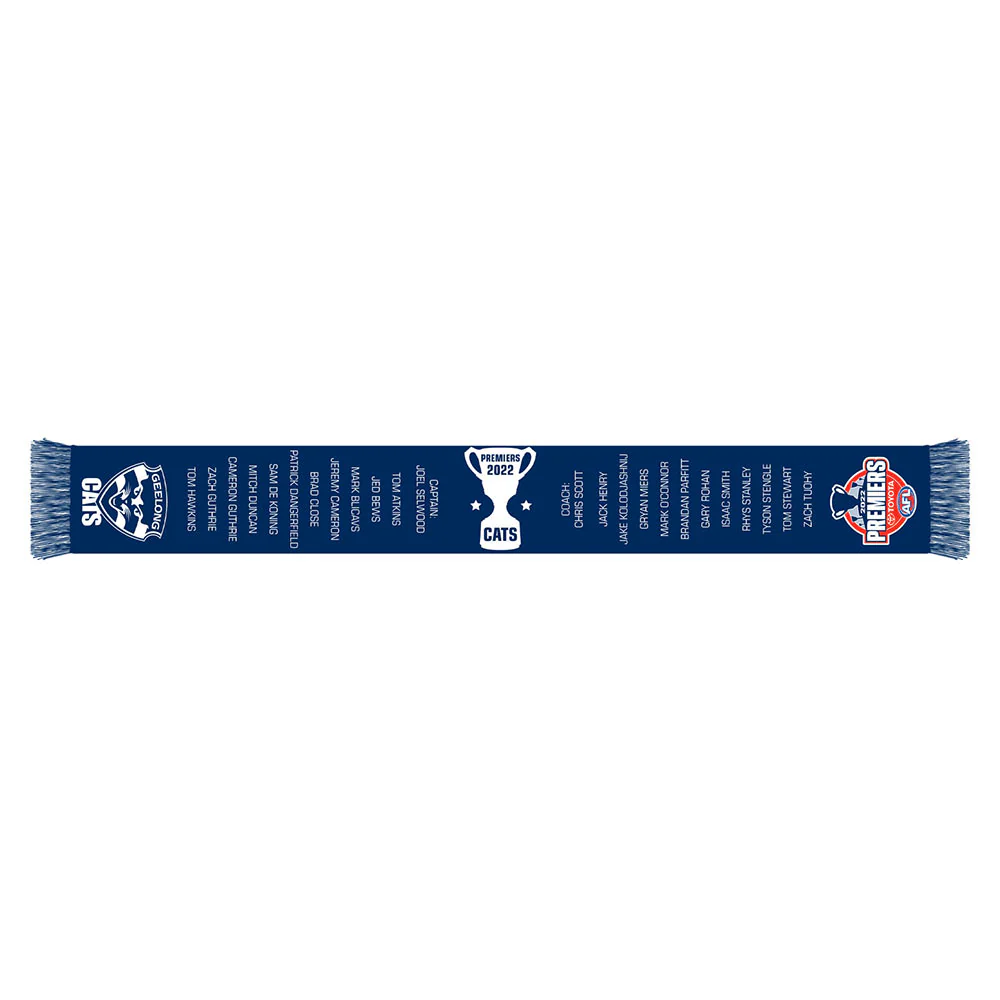 Geelong Cats 2022 Premiers Scarf - Image 2