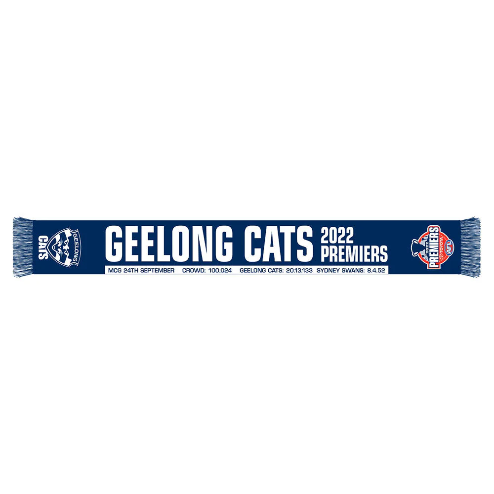 Geelong Cats 2022 Premiers Scarf - Image 5
