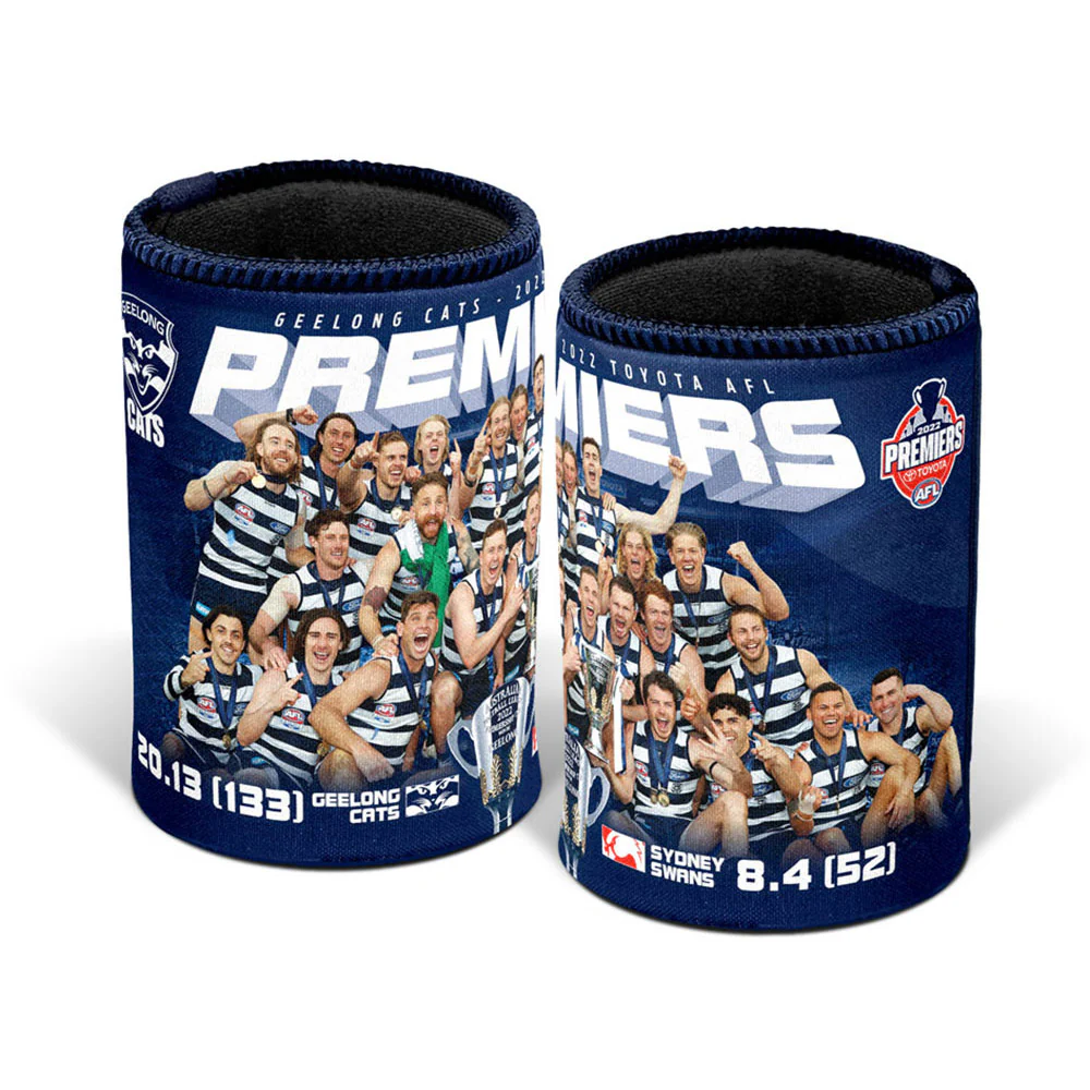 Geelong Cats 2022 Premiers Team Can Cooler
