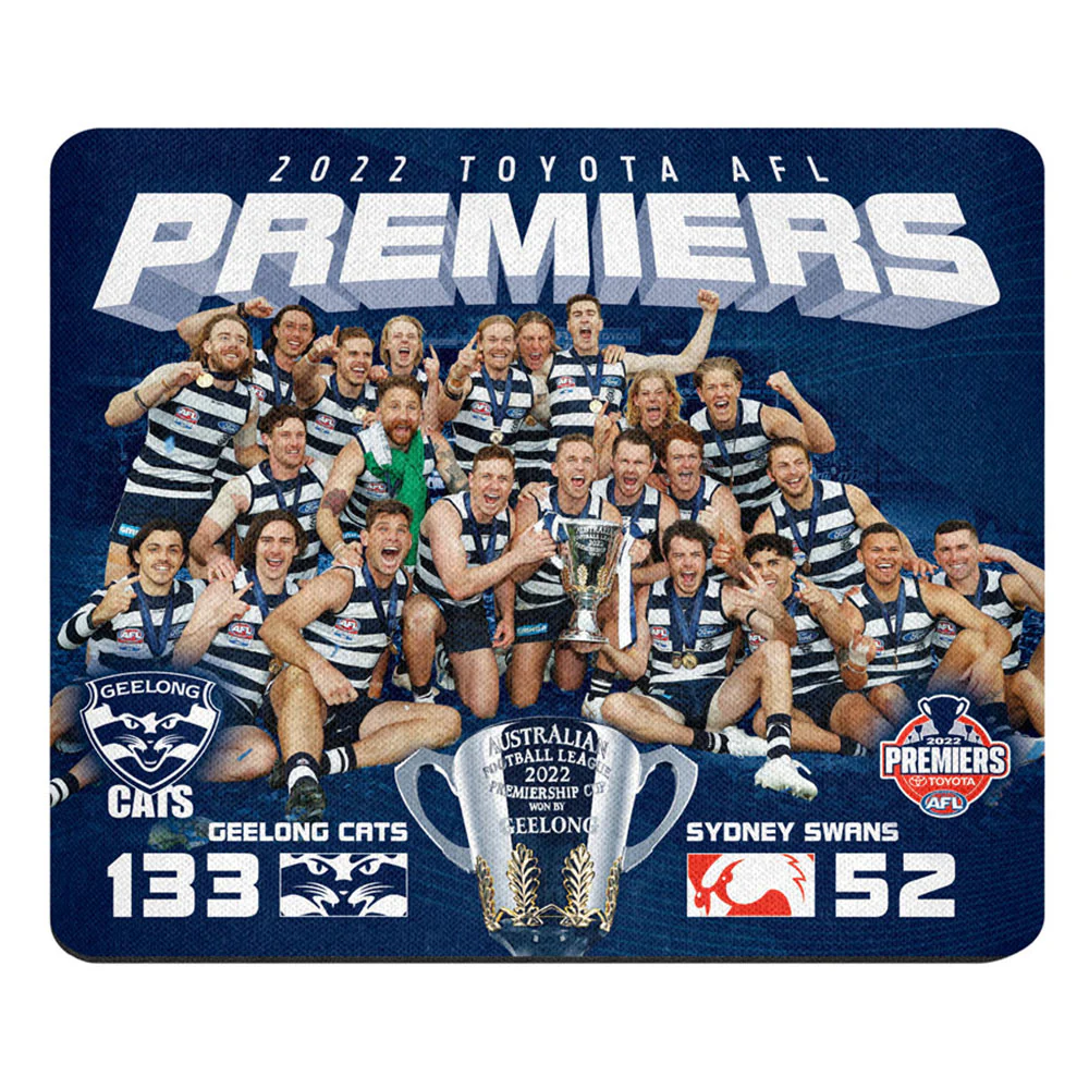 Geelong Cats 2022 Premiers Team Mouse Mat