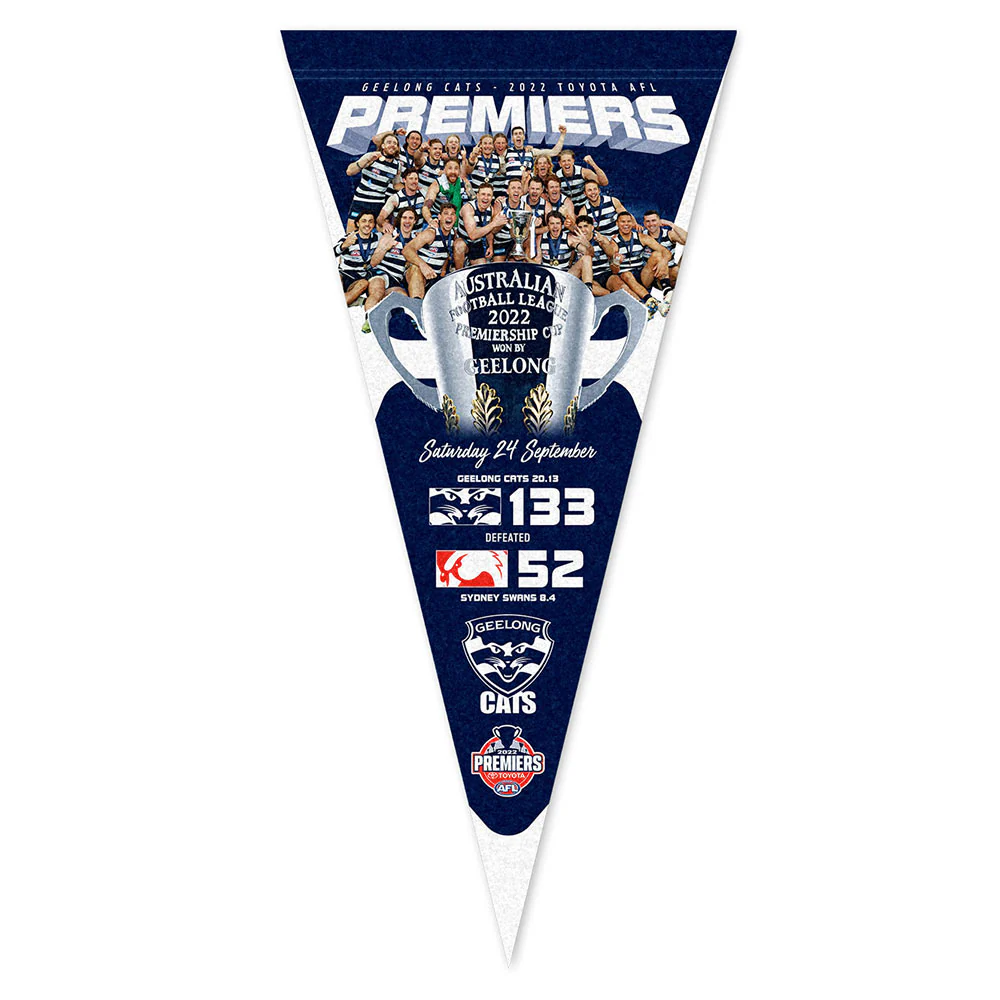 Geelong Cats 2022 Premiers Team Pennant