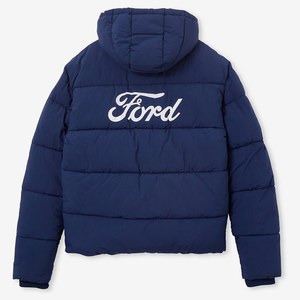 Geelong Cats 2024 Authentic Mens Puffer Jacket - Image 2
