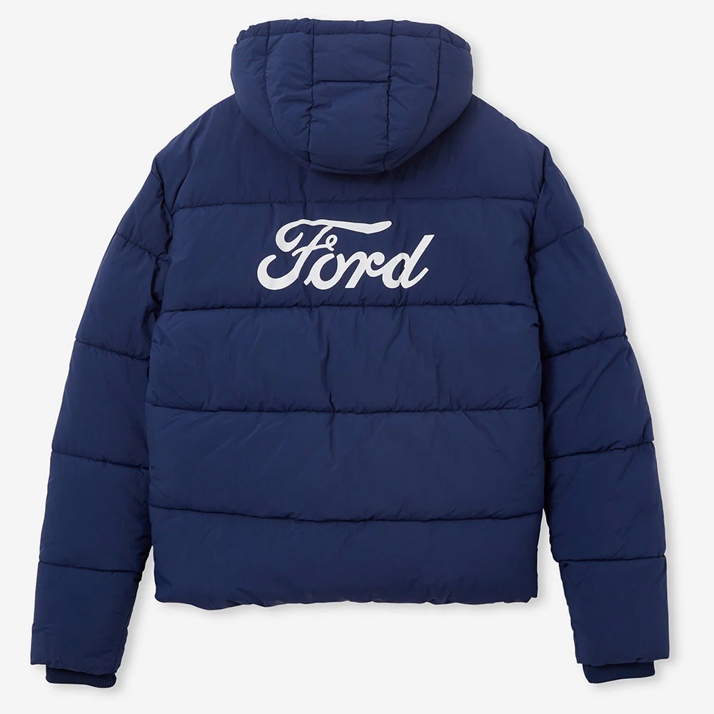 Geelong Cats 2024 Authentic Mens Puffer Jacket - Image 3