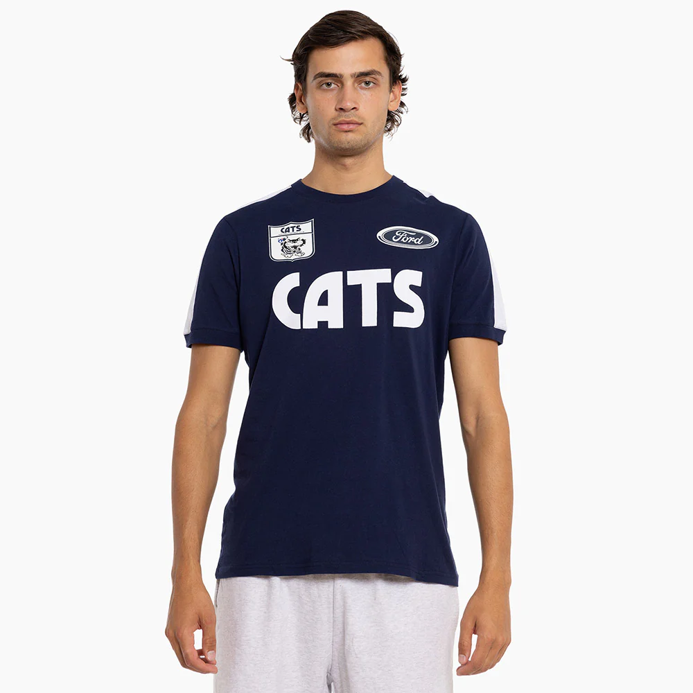 Geelong Cats Adult Throwback Tee