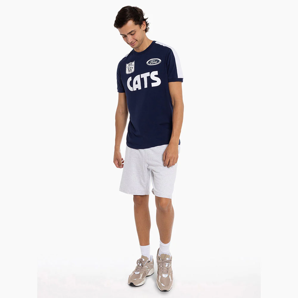 Geelong Cats Adult Throwback Tee - Image 3