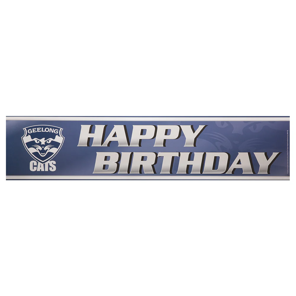 Geelong Cats Birthday Banner