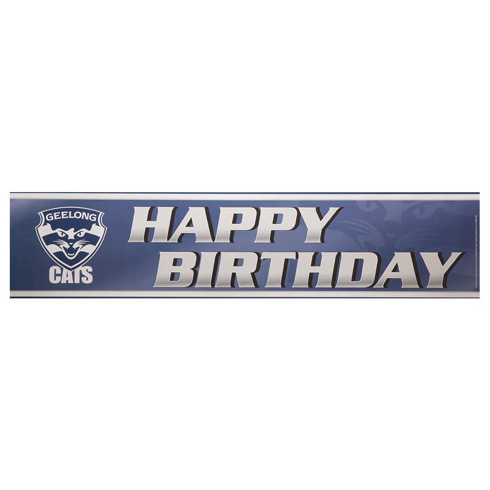 Geelong Cats Birthday Banner - Image 2