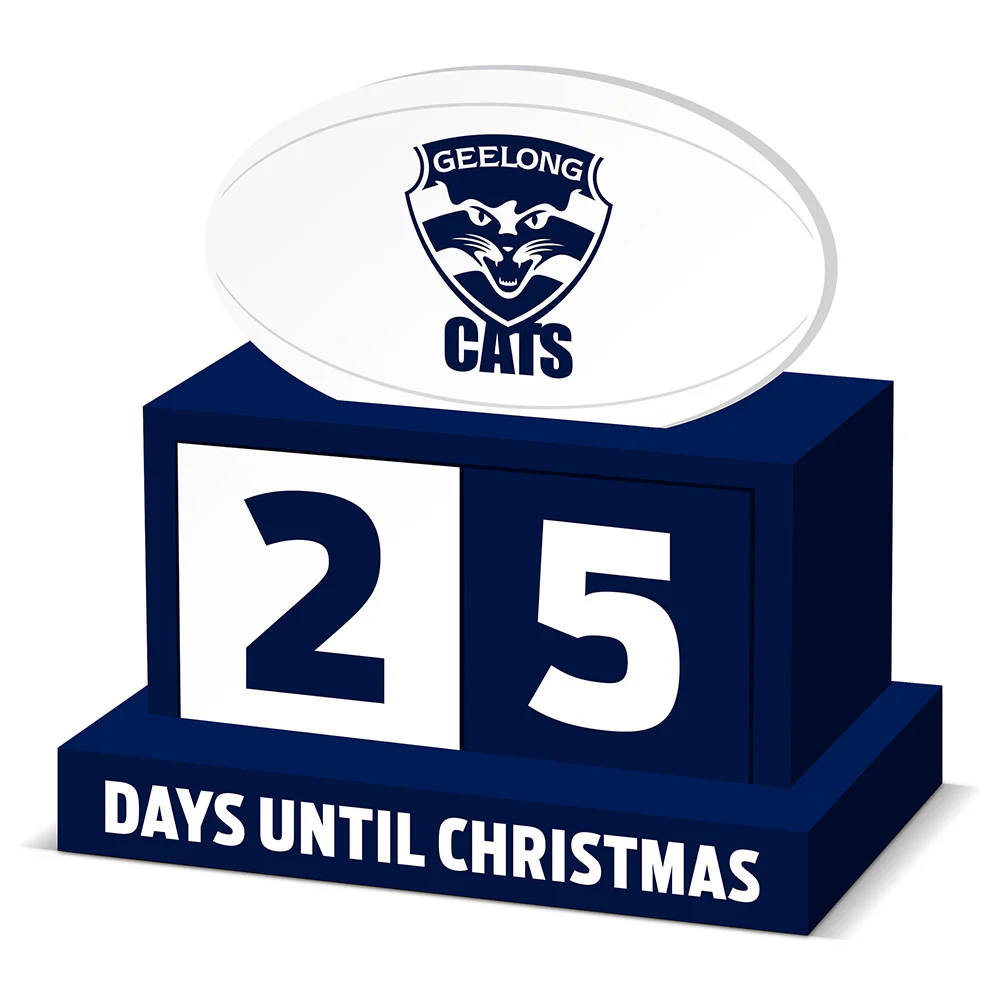 Geelong Cats Christmas Countdown Blocks
