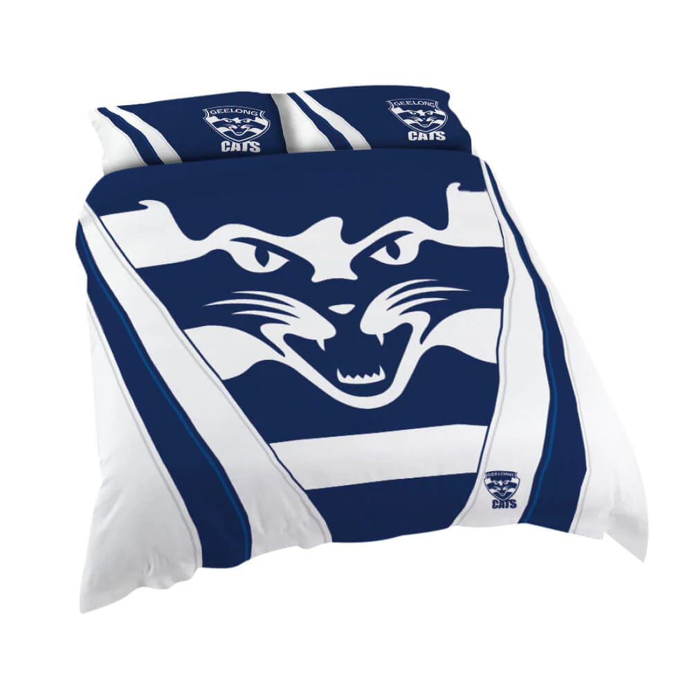 Geelong Cats Double Quilt Cover Set - Image 2
