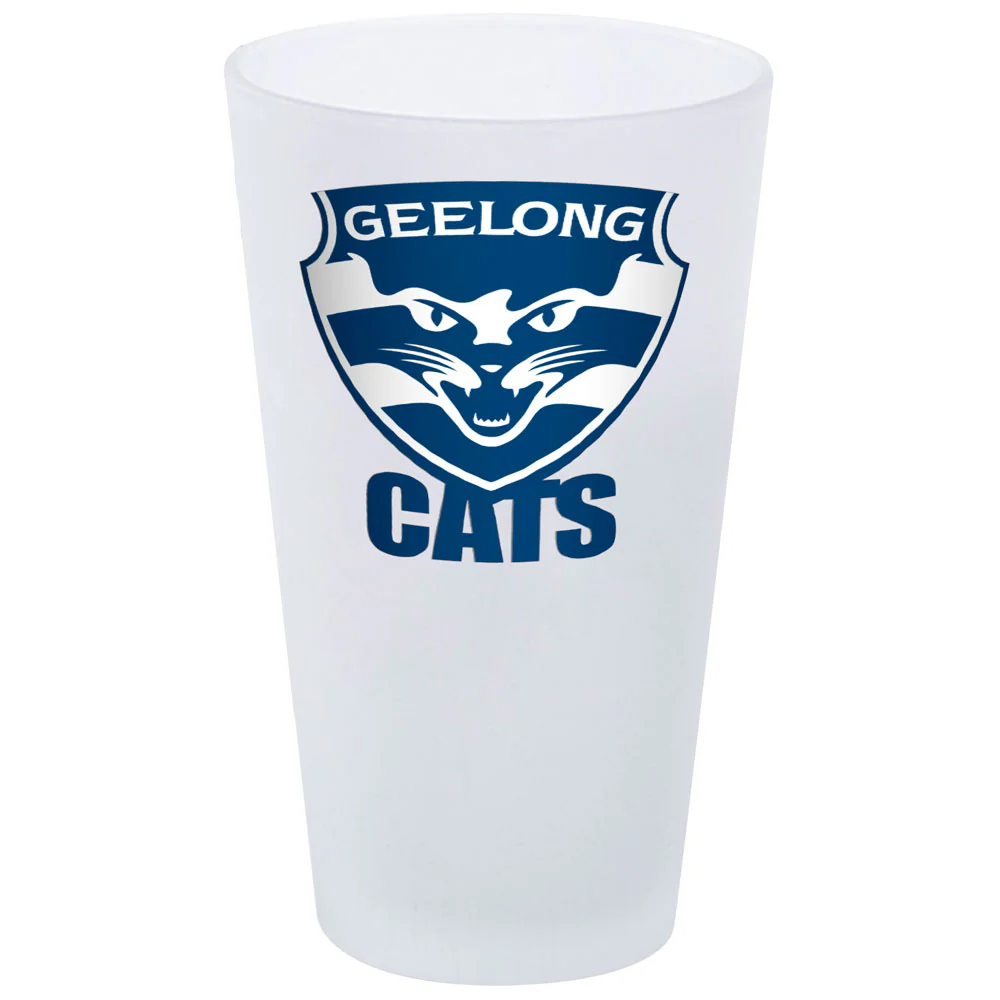 Geelong Cats Frosted Glass