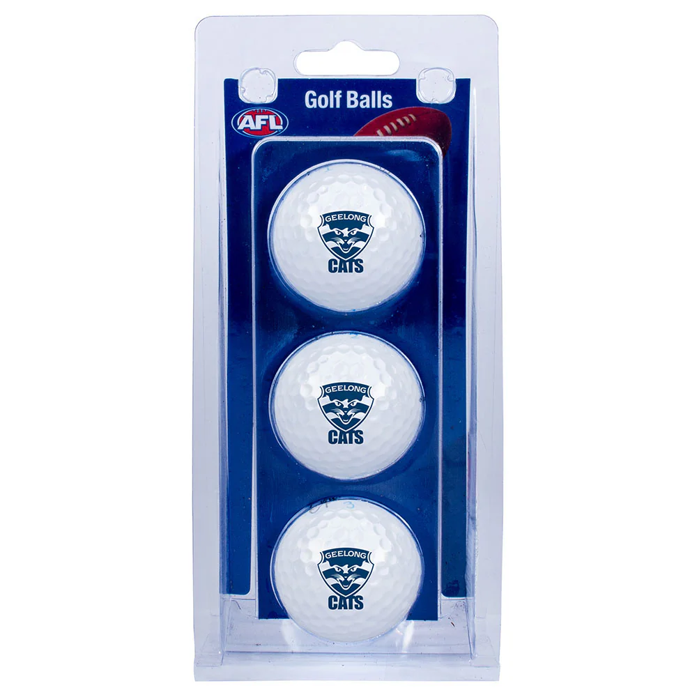 Geelong Cats Golf Balls - 3pk