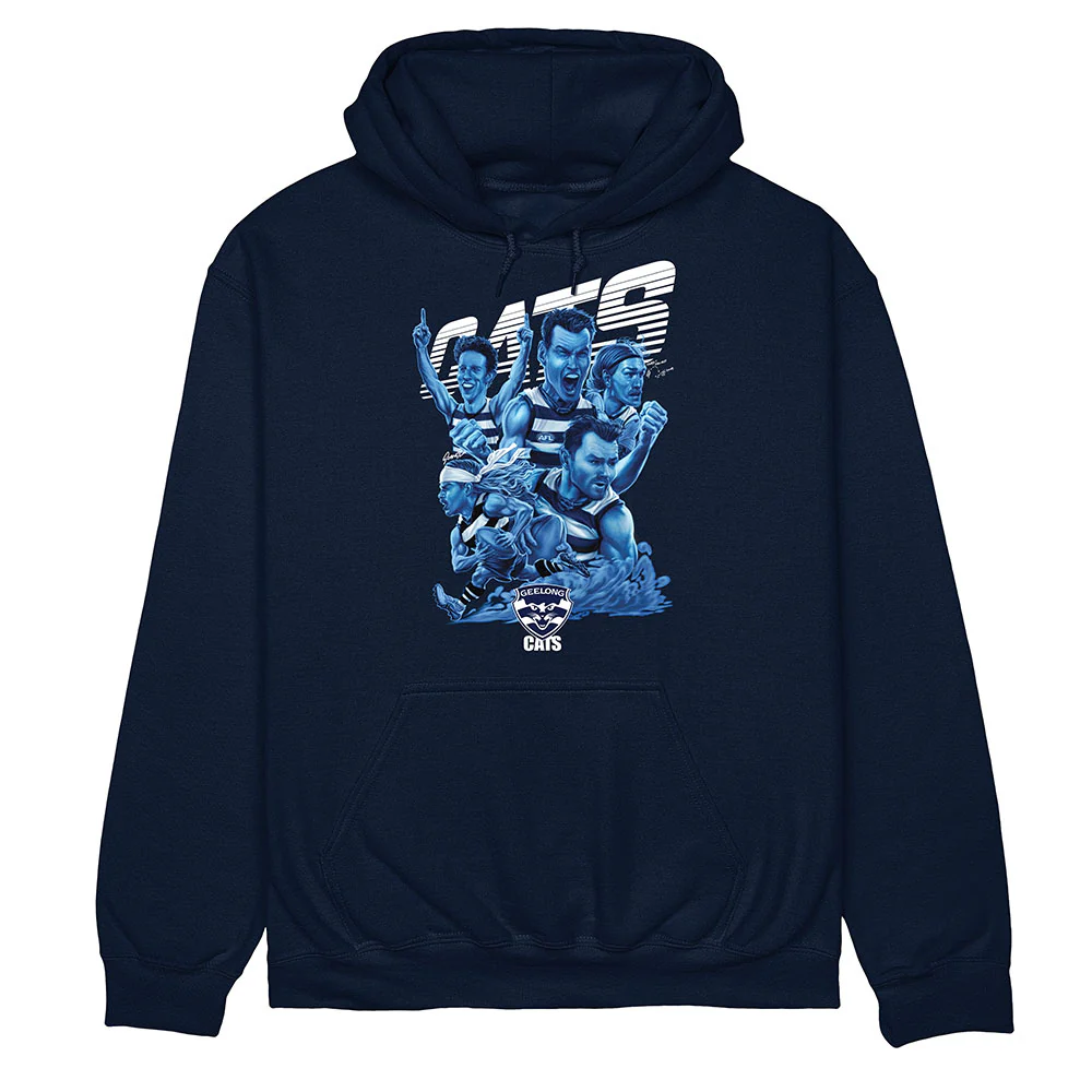 Geelong Cats Grange Team Adult Hoodie