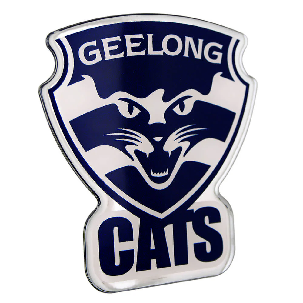 Geelong Cats Lensed Chrome Decal