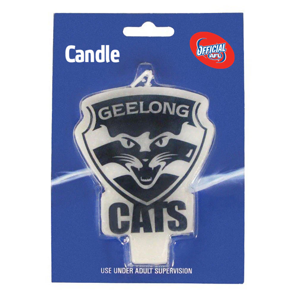 Geelong Cats Logo Candle