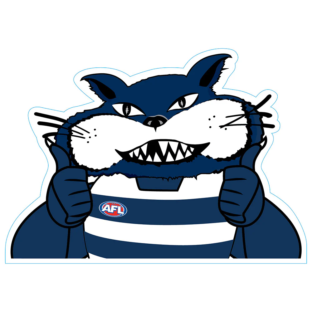 Geelong Cats Mascot Car Decal