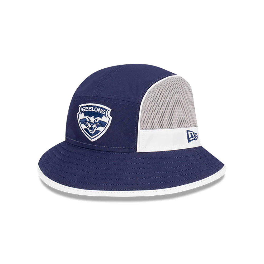 Geelong Cats New Era 2023 Authentic Sports Bucket Hat - Image 6