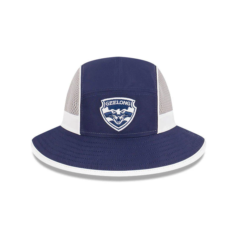 Geelong Cats New Era 2023 Authentic Sports Bucket Hat - Image 8