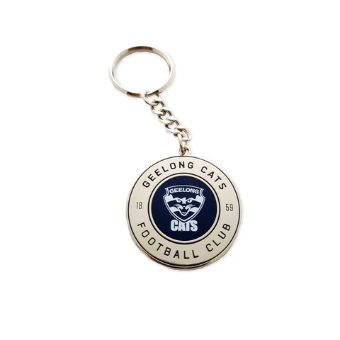 Geelong Cats Round Logo Keyring - Image 2