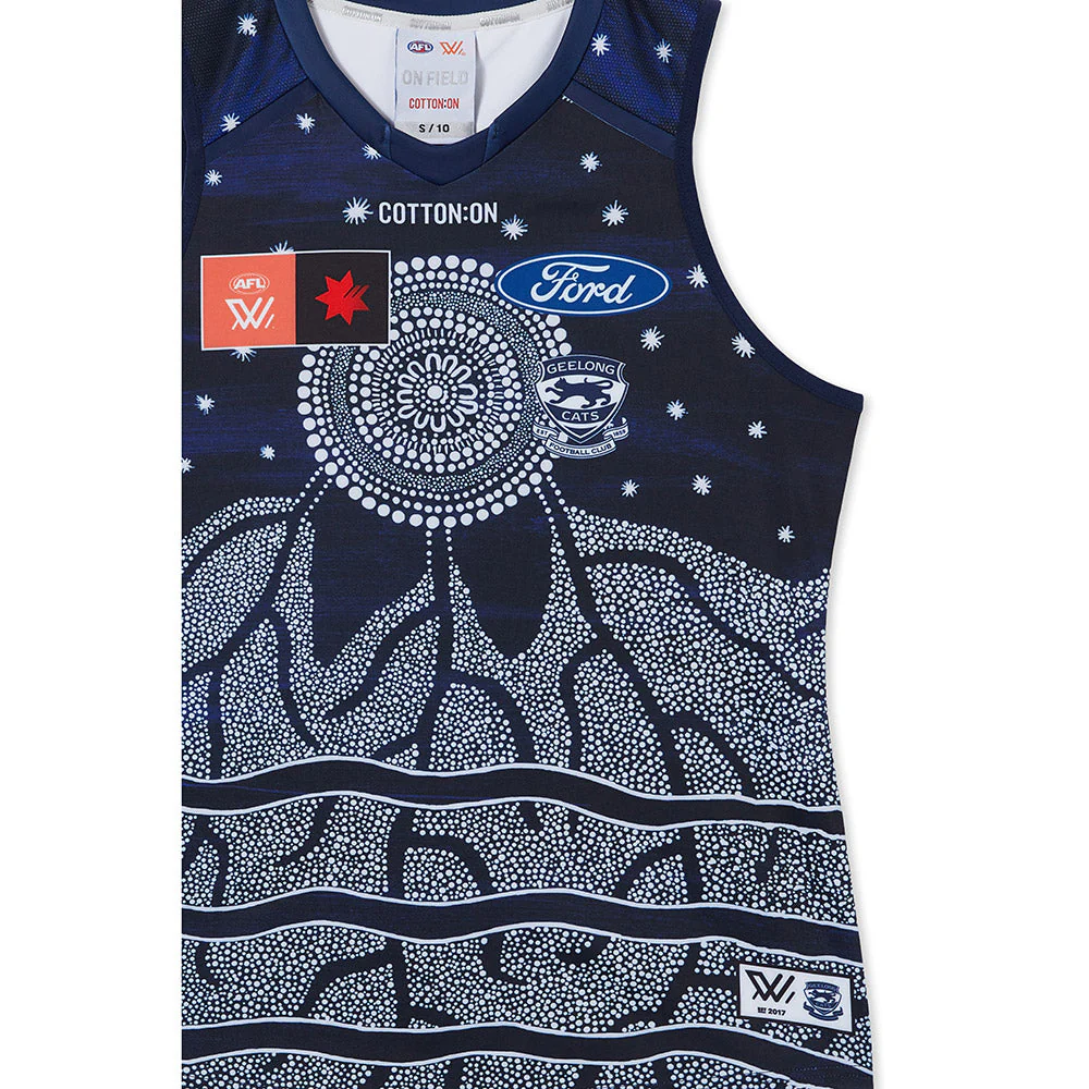 Geelong Cats Season 8 AFLW Authentic Indigenous Guernsey - Image 7