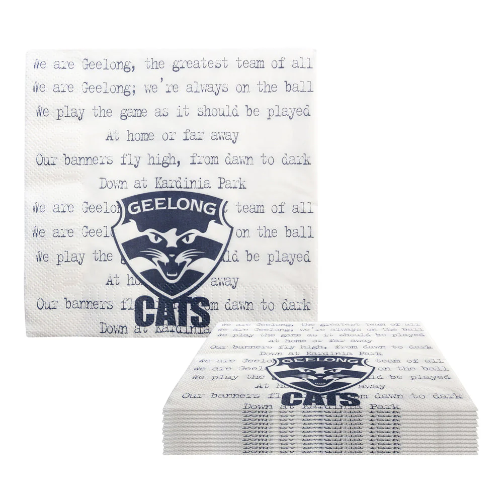 Geelong Cats Serviettes - Image 2