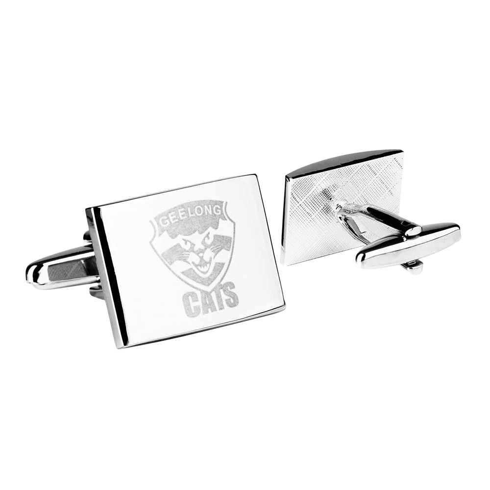 Geelong Cats Silver Cufflinks - Image 6