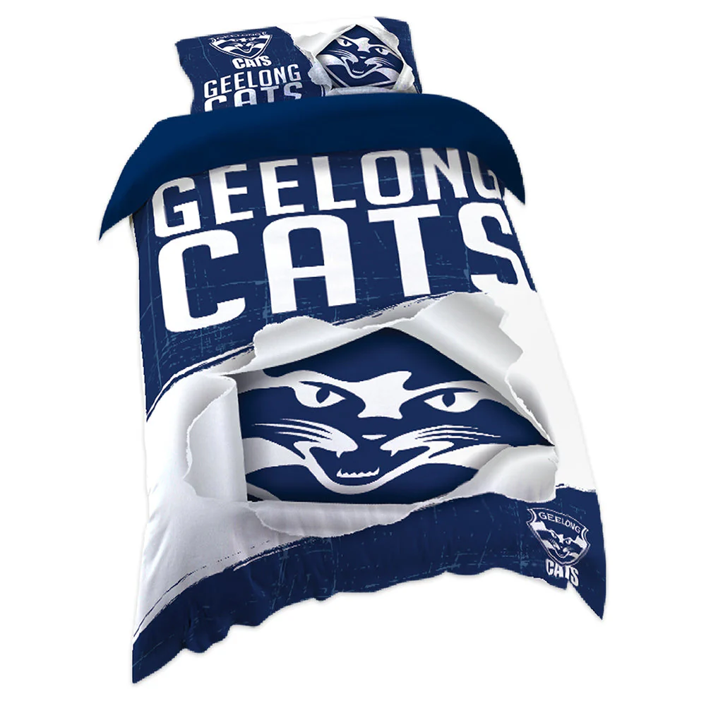 Geelong Cats Single Quilt Cover Set - Image 2