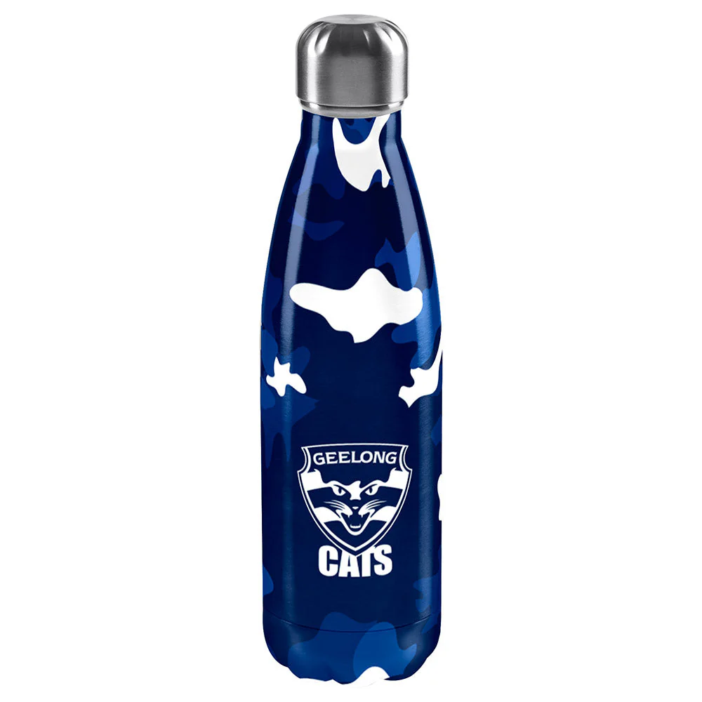 Geelong Cats Stainless Steel Wrap Drink Bottle - Image 2