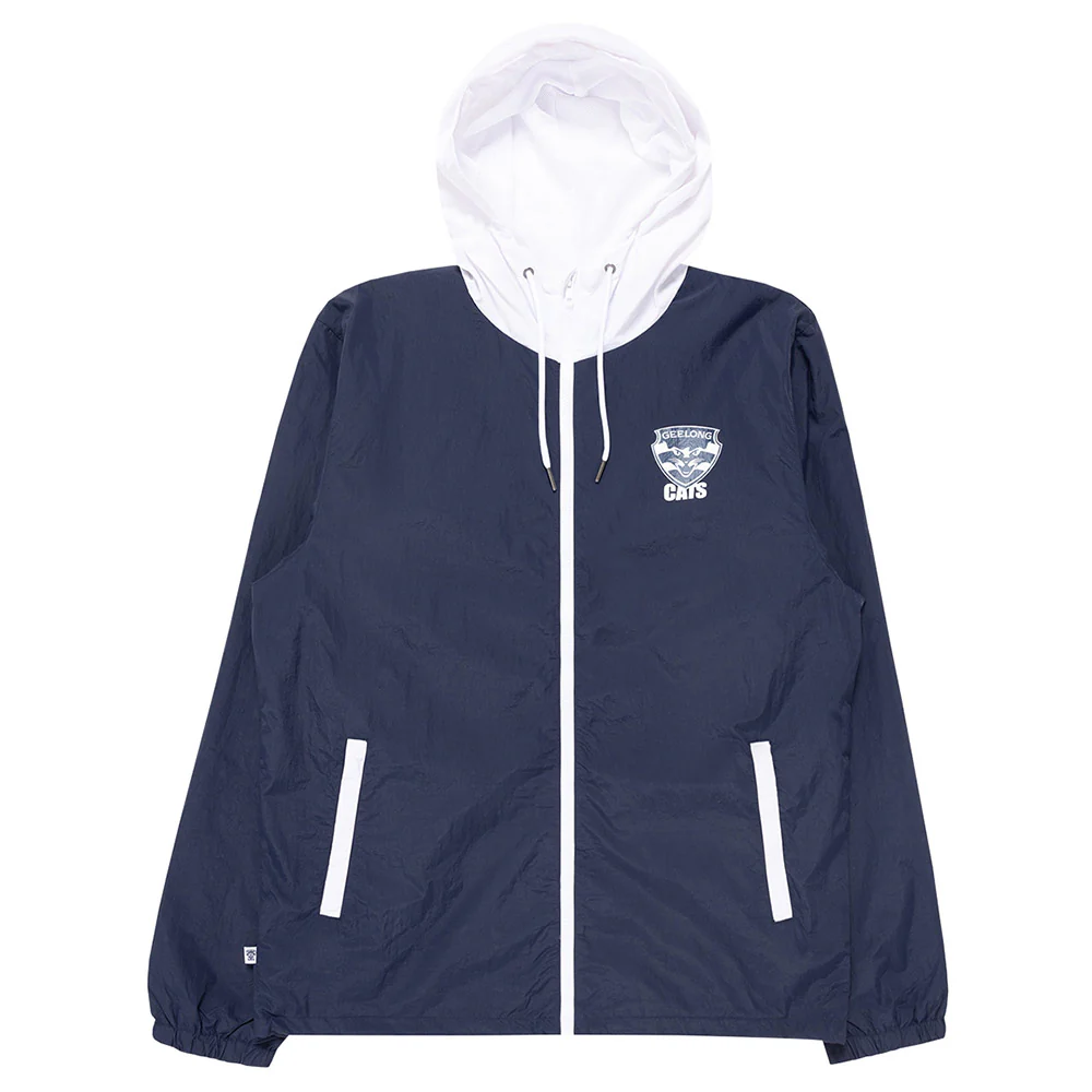 Geelong Cats Team Crest Full Zip Nylon Windbreaker