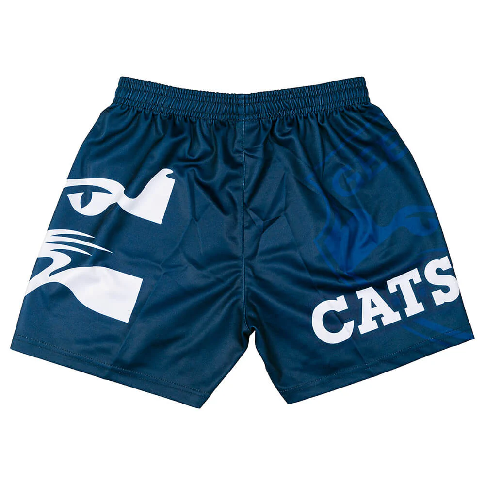 Geelong Cats Youth Logo Footy Shorts - Image 5