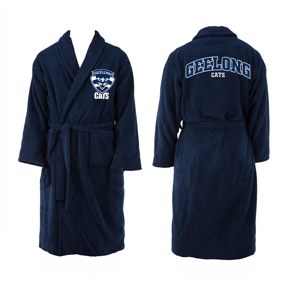 Geelong Cats Youth Long Sleeve Robe - Image 2