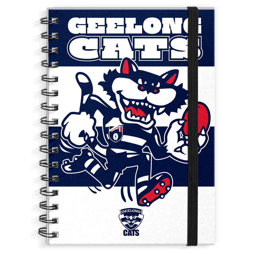 Geelong Cats Retro Mascot A4 Notebook